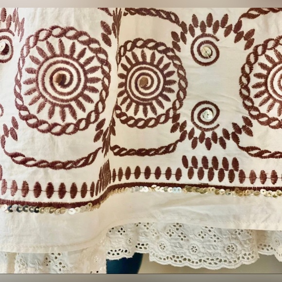 Vintage 90’s The Limited Sunburst & Lace Lined Skirt - Picture 3 of 6